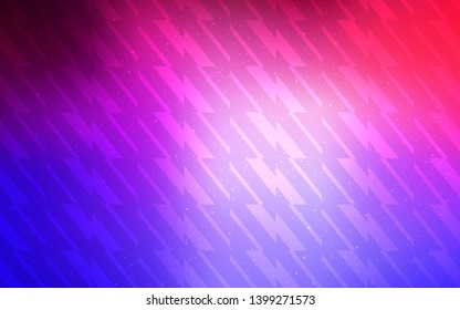 Light Pink, Blue vector texture with colored lines. Lines on blurred abstract background with gradient. Pattern for ad, booklets, leaflets.