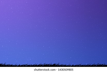 Light Pink, Blue vector texture with milky way stars. Glitter abstract illustration with colorful cosmic stars. Best design for your ad, poster, banner.