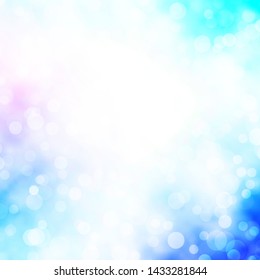 Light Pink, Blue vector texture with circles. Abstract illustration with colorful spots in nature style. Design for posters, banners.