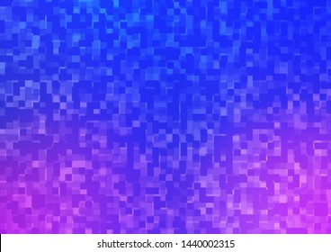 Light Pink, Blue vector texture in rectangular style. Rectangles on abstract background with colorful gradient. Smart design for your business advert.