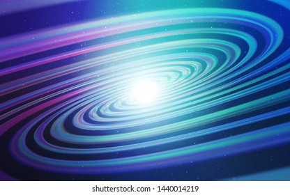 Light Pink, Blue vector texture with milky way stars. Glitter abstract illustration with colorful cosmic stars. Pattern for astrology websites.