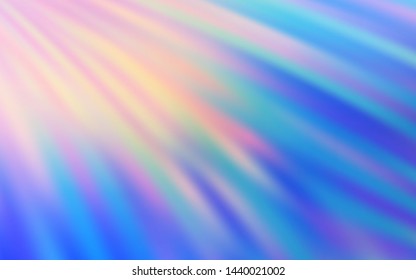 Light Pink, Blue vector texture with colored lines. Lines on blurred abstract background with gradient. Pattern for ads, posters, banners.