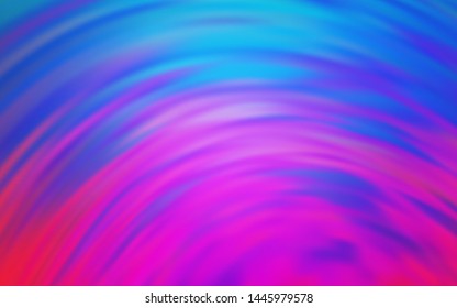 Light Pink, Blue vector texture with bent lines. A sample with colorful lines, shapes. Abstract style for your business design.