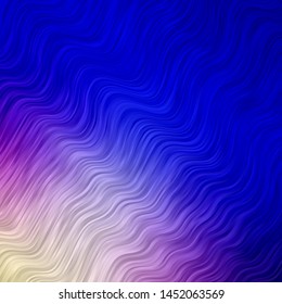 Light Pink, Blue vector texture with wry lines. Colorful illustration in circular style with lines. Pattern for ads, commercials.