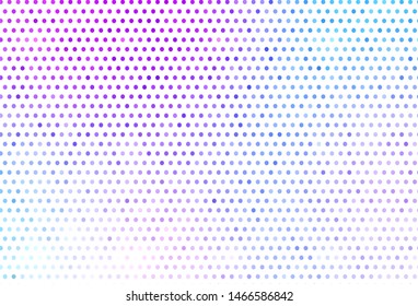 Light Pink, Blue vector texture with disks. Glitter abstract illustration with blurred drops of rain. Design for your business advert.