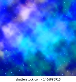 Light Pink, Blue vector texture with beautiful stars. Modern geometric abstract illustration with stars. Pattern for new year ad, booklets.