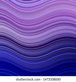 Light Pink, Blue vector texture with circular arc. Colorful illustration in abstract style with bent lines. Pattern for booklets, leaflets.