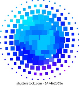 Light Pink, Blue vector texture in rectangular style. Illustration with a set of gradient rectangles. Pattern for commercials, ads.