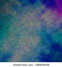 Light Pink, Blue vector texture with lines, triangles. Illustration with colorful gradient triangles. Pattern for websites.
