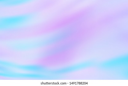 Light Pink, Blue vector texture with curved lines. Shining colorful illustration in simple style. Template for cell phone screens.