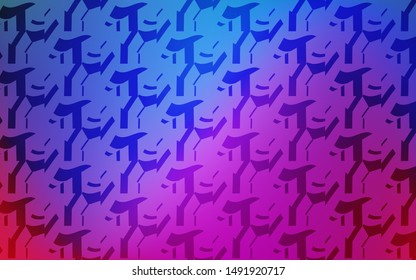 Light Pink, Blue vector texture with wry lines. Geometric illustration in abstract style with gradient.  Brand new design for your ads, poster, banner.