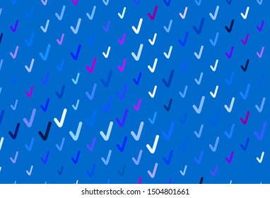 Light Pink, Blue vector texture with wry lines. A completely new colorful illustration in simple style. Abstract style for your business design.