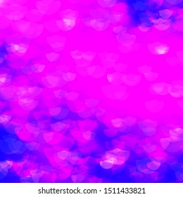 Light Pink, Blue vector texture with disks. Illustration with set of shining colorful abstract spheres. Design for posters, banners.