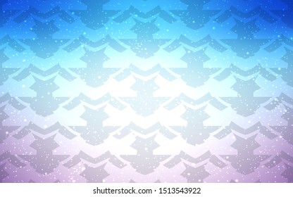 Light Pink, Blue vector texture with wry lines. Colorful illustration in simple style with gradient. A completely new design for your business.