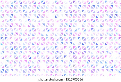 Light Pink, Blue vector texture in triangular style. Abstract gradient illustration with triangles. Pattern for commercials.