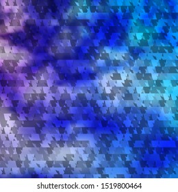 Light Pink, Blue vector texture with triangular style. Abstract gradient illustration with triangles. Best design for posters, banners.