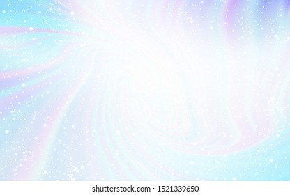 Light Pink, Blue vector texture with milky way stars. Glitter abstract illustration with colorful cosmic stars. Best design for your ad, poster, banner.