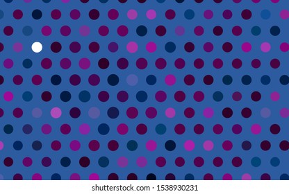 Light Pink, Blue vector texture with disks. Abstract illustration with colored bubbles in nature style. Design for posters, banners.