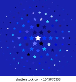 Light Pink, Blue vector texture with beautiful stars. Blur decorative design in simple style with stars. Design for your business promotion.