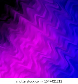 Light Pink, Blue vector texture with curves. Abstract gradient illustration with wry lines. Pattern for websites, landing pages.