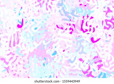 Light Pink, Blue vector texture with abstract forms. Simple colorful illustration with abstract gradient shapes. Background for a cell phone.