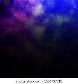 Light Pink, Blue vector texture with disks. Modern abstract illustration with colorful circle shapes. Pattern for wallpapers, curtains.