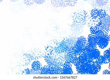 Light Pink, Blue vector texture with abstract forms. Illustration with colorful gradient shapes in abstract style. Background for a cell phone.