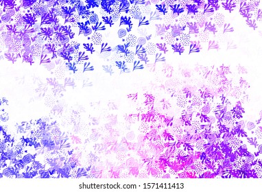 Light Pink, Blue vector texture with abstract forms. Illustration with colorful gradient shapes in abstract style. Simple design for your web site.