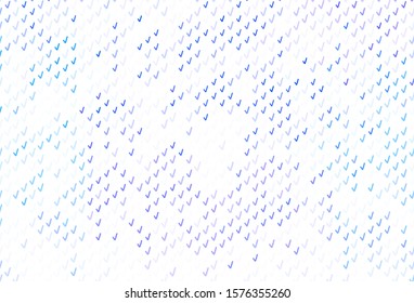 Light Pink, Blue vector texture with bent lines. A sample with colorful lines, shapes. Abstract style for your business design.