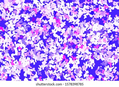Light Pink, Blue vector texture with abstract forms. Modern abstract illustration with colorful random forms. Modern design for your business card.