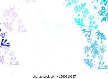Light Pink, Blue vector texture with abstract forms. Illustration with colorful gradient shapes in abstract style. Simple design for your web site.
