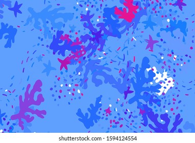 Light Pink, Blue vector texture with abstract forms. Illustration with colorful gradient shapes in abstract style. Best smart design for your business.