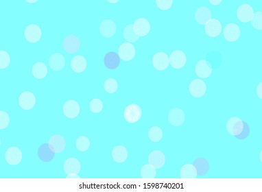 Light Pink, Blue vector texture with colored snowflakes. Glitter abstract illustration with crystals of ice. New year design for poster, banner.