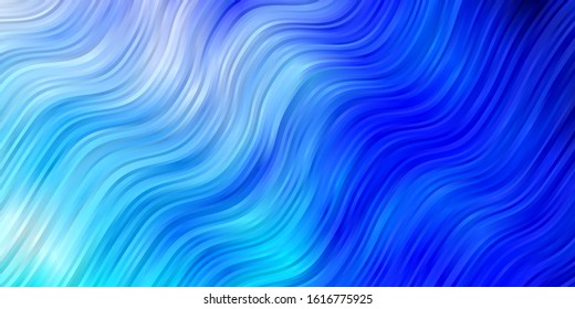 Light Pink, Blue vector texture with curves. Bright illustration with gradient circular arcs. Pattern for websites, landing pages.