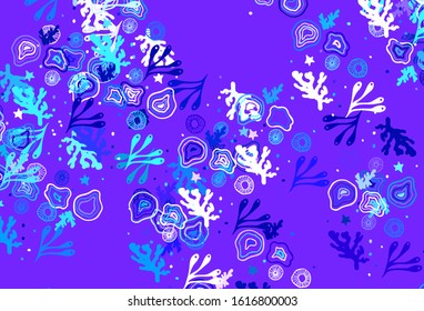 Light Pink, Blue vector texture with abstract forms. Illustration with colorful gradient shapes in abstract style. Simple design for your web site.