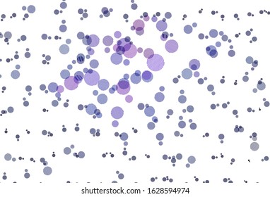Light Pink, Blue vector texture with disks. Modern abstract illustration with colorful water drops. Pattern for textures of wallpapers.