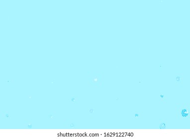 Light Pink, Blue vector texture with disks. Illustration with set of shining colorful abstract circles. Design for your business advert.