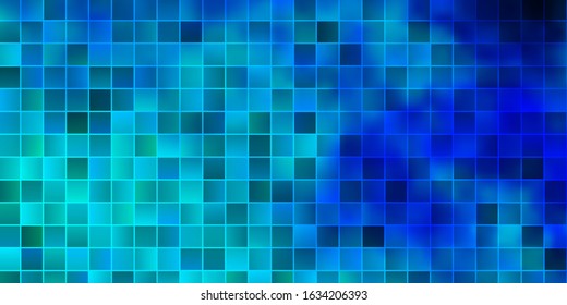 Light Pink, Blue vector texture in rectangular style. Modern design with rectangles in abstract style. Design for your business promotion.