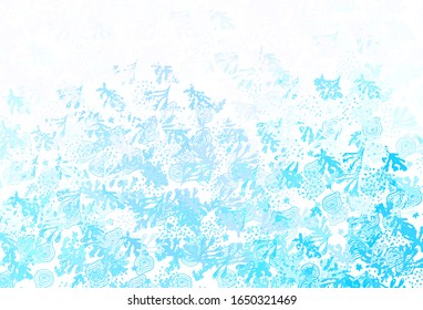 Light Pink, Blue vector texture with abstract forms. Decorative design in abstract style with random forms. Elegant design for wallpapers.