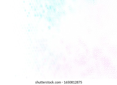 Light Pink, Blue vector texture with disks. Modern abstract illustration with colorful water drops. New template for your brand book.