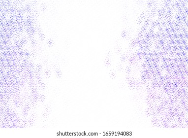 Light Pink, Blue vector texture with disks. Blurred bubbles on abstract background with colorful gradient. Pattern for textures of wallpapers.