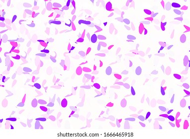 Light Pink, Blue vector texture with disks. Abstract illustration with colored bubbles in nature style. New template for your brand book.