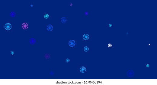 Light Pink, Blue vector texture with disks. Abstract colorful disks on simple gradient background. Design for posters, banners.