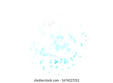 Light Pink, Blue vector texture with disks. Modern abstract illustration with colorful water drops. New template for your brand book.