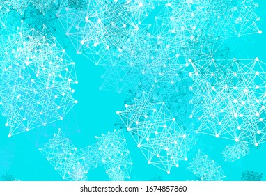 Hellrosa, blaue Vektorillustration Textur mit künstlicher Intelligenz Konzept. Farbiges Design in einfachem Stil mit AI Links. Vorlage für Anzeigen des Intellekts, Innovationen.
