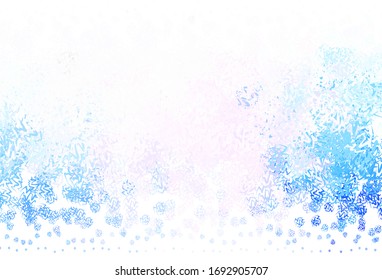 Light Pink, Blue vector texture with curved lines. A sample with colorful lines, shapes. Colorful wave pattern for your design.