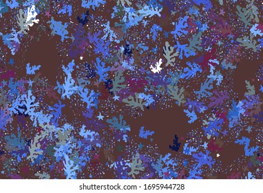 Light Pink, Blue vector texture with abstract forms. Modern abstract illustration with colorful random forms. Simple design for your web site.