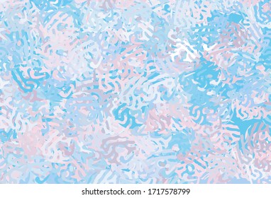Light Pink, Blue vector texture with abstract forms. Simple colorful illustration with abstract gradient shapes. Modern design for your business card.