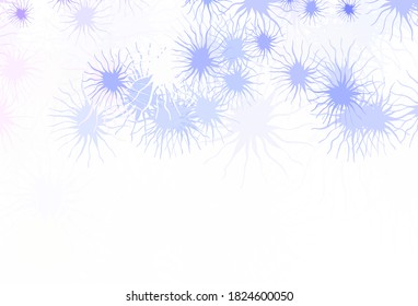 Light Pink, Blue vector texture with abstract forms. Decorative design in abstract style with random forms. Simple design for your web site.