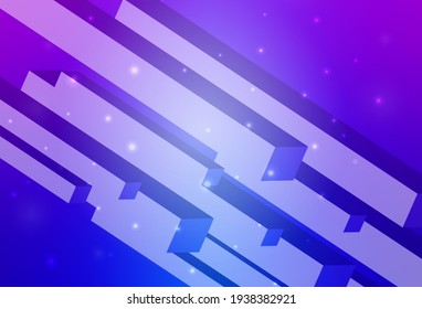 Textura vectorial azul rosa claro en forma rectangular. Ilustración con un conjunto de rectángulos coloridos. Diseño inteligente para su anuncio comercial.